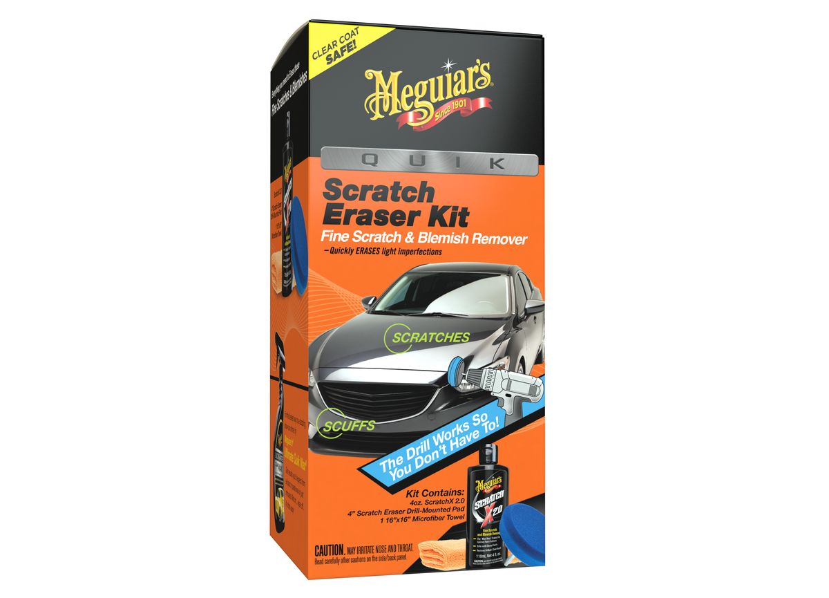Meguiar's Quik Scratch Eraser Kit - sada pro lokální odstranění defektů laku