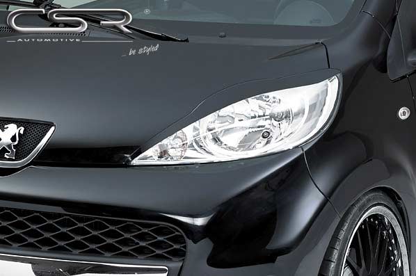 CSR eyelids for Peugeot 107 alle, 2005-2012, ABS