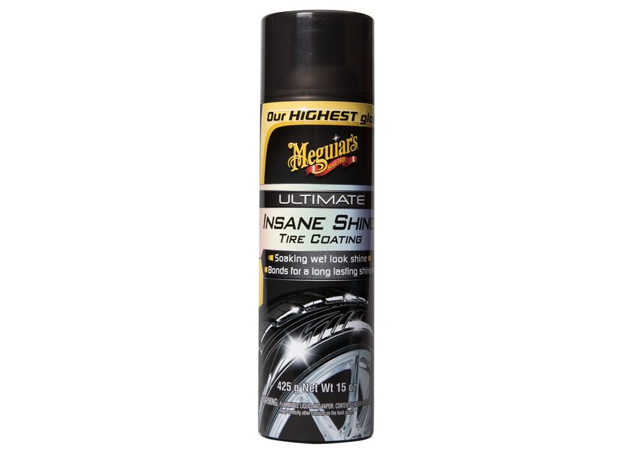 Meguiar's Ultimate Insane Shine Tire Coating - nejlesklejší přípravek na ochranu pneumatik v sortimentu Meguiar's, 425 g