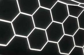 Hexagonové LED osvětlení