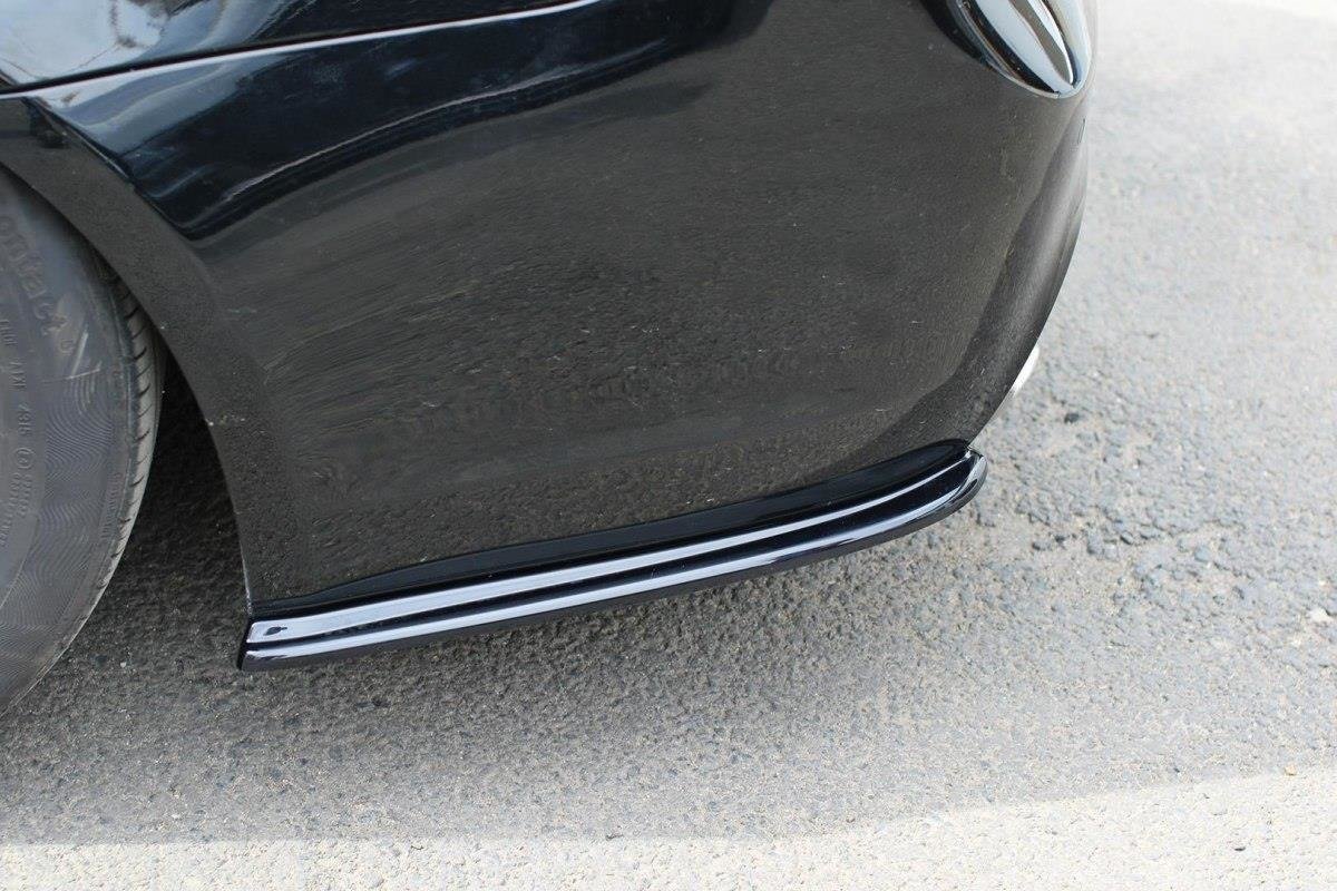 Fotografie Maxton Design boční difuzory pod zadní nárazník pro BMW řada 3 E90/91 Facelift, černý lesklý plast ABS, M-Pack