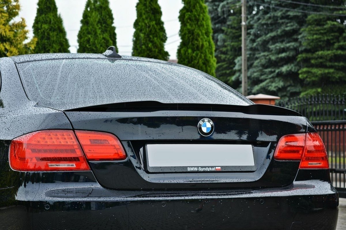 Fotografie Maxton Design prodloužení spoileru pro BMW řada 3 E92, černý lesklý plast ABS