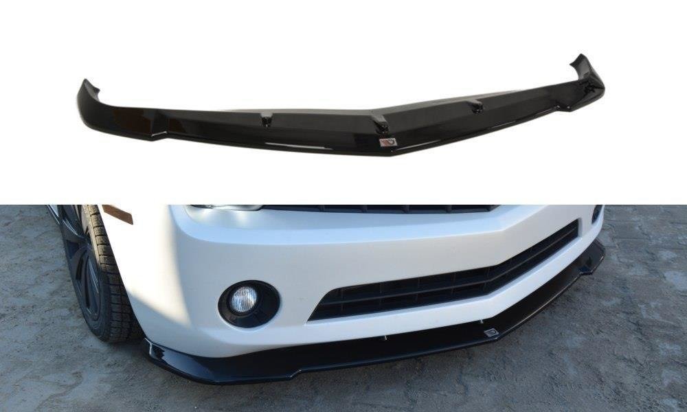 Maxton Design spoiler pod přední nárazník pro Chevrolet Camaro 5/US, černý lesklý plast ABS