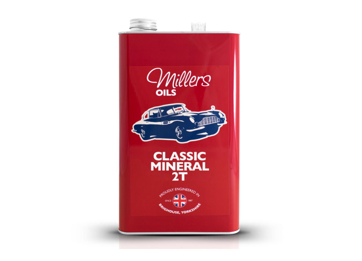 Minerální motorový olej Millers Oils - Classic Mineral 2T 5l - pro dvoutaktní motory historických automobilů a motocyklů