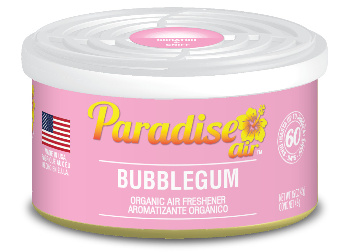Osvěžovač vzduchu Paradise Air Organic Air Freshener 42 g, vůně: Bubblegum