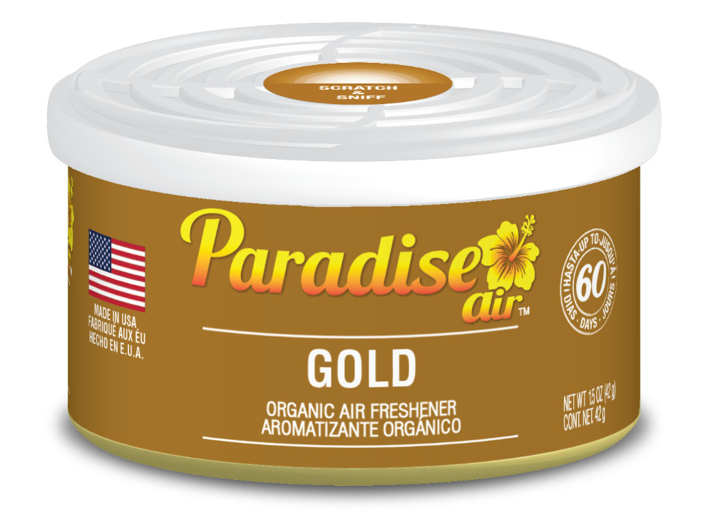 Osvěžovač vzduchu Paradise Air Organic Air Freshener 42 g, vůně: Gold