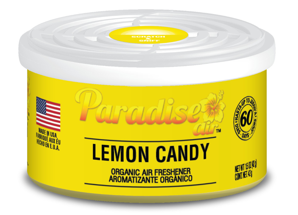 Osvěžovač vzduchu Paradise Air Organic Air Freshener 42 g, vůně: Lemon Candy