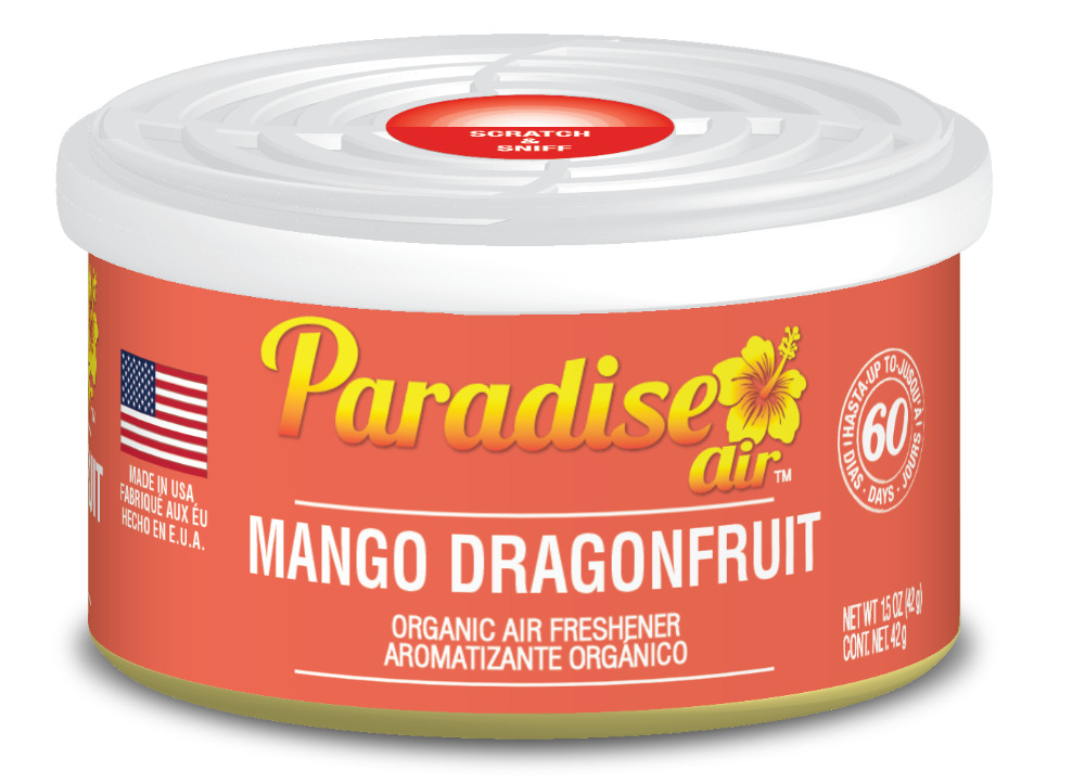 Osvěžovač vzduchu Paradise Air Organic Air Freshener 42 g, vůně: Mango & dragonfruit