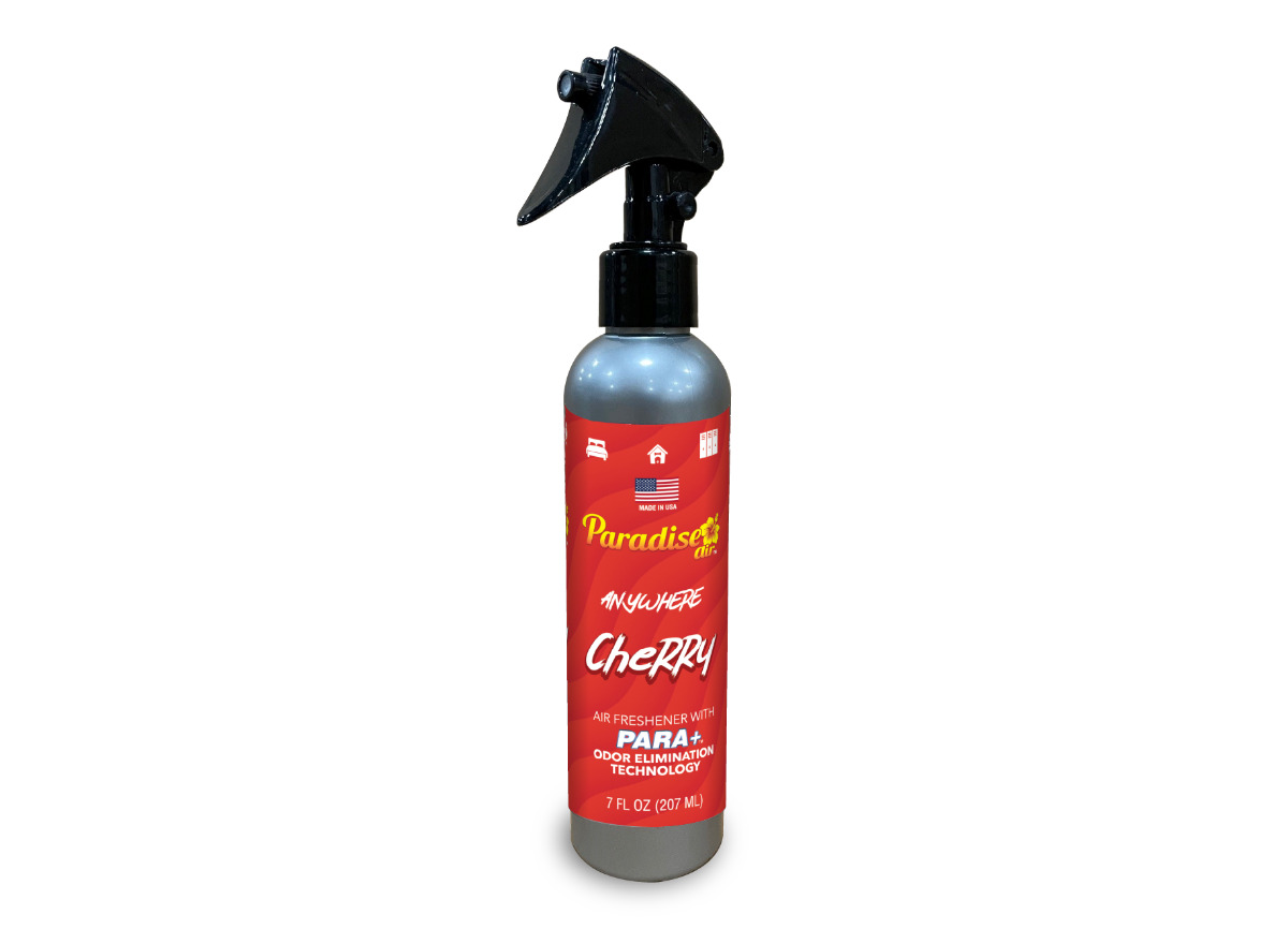 Osvěžovač vzduchu Paradise Air Anywhere Odor Eliminator Spray 207 ml, vůně: Cherry