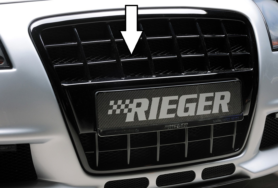 Rieger Heck uso ABS carbon-Look tubería doble izquierda/derecha para audi a3 8p...
