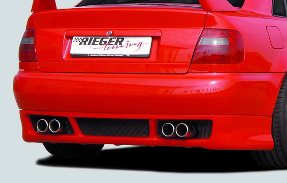 Rieger spoiler pod zadní nárazník RS4-Look pro Audi A4 B5 avant, sedan r.v. 99-12/00, plast ABS bez povrchové úpravy, r.v. 1999-12/2000