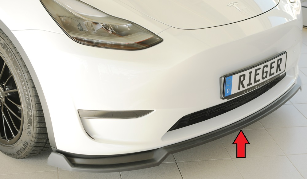 Rieger spoiler for front bumper for Tesla Model Y 003, ABS