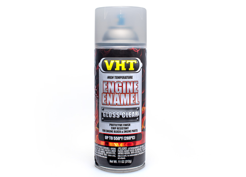 VHT Engine Enamel čirý krycí lak na motory, do teploty až 288°C