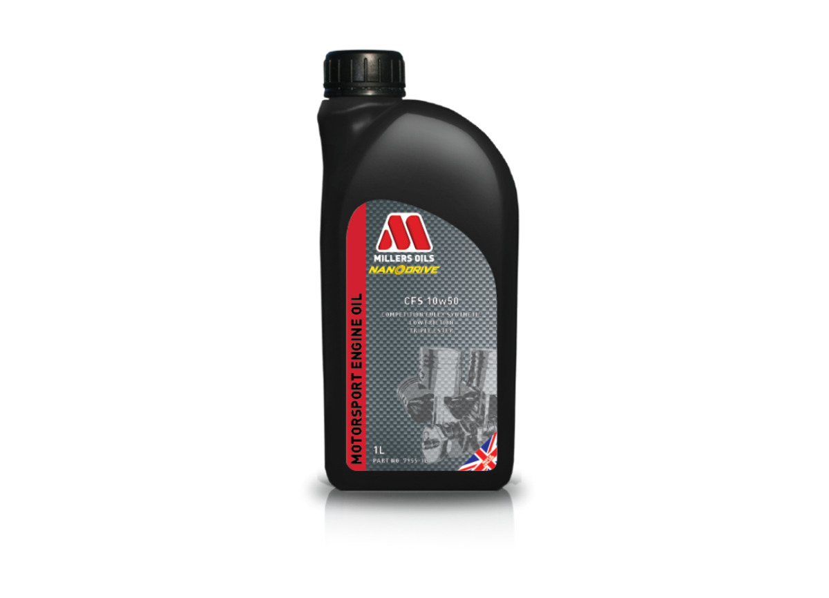 Fotografie Závodní plně syntetický motorový olej Millers Oils NANODRIVE - CFS 10W-50 1l
