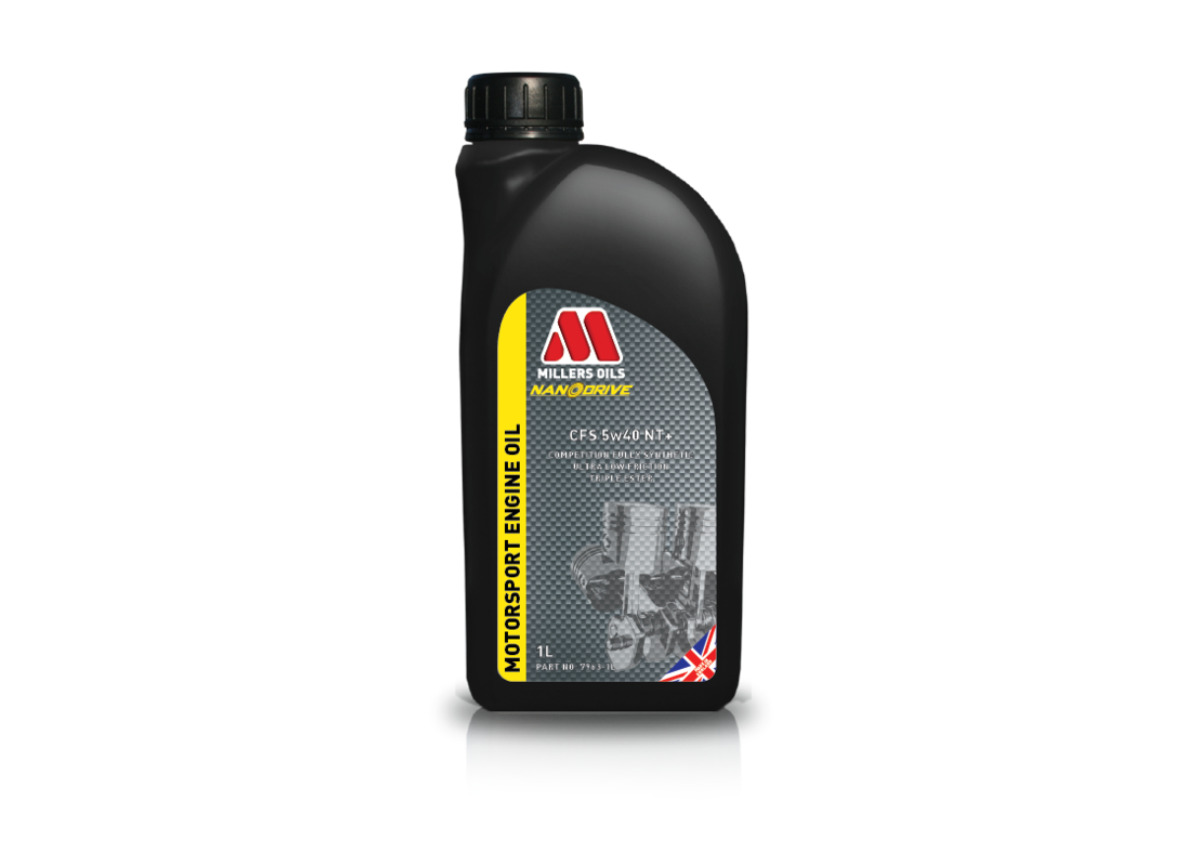 Závodní plně syntetický motorový olej Millers Oils NANODRIVE - CFS 5W-40 NT+ 1l