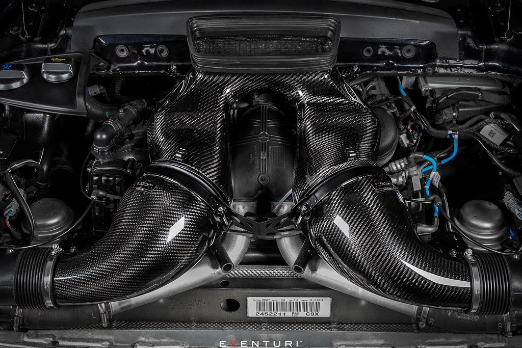 Kompletní karbonový kit sání Eventuri pro Porsche 991 Turbo/Turbo S